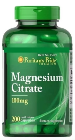 CITRATO DE MAGNESIO 100MG - 200 CAPSULAS