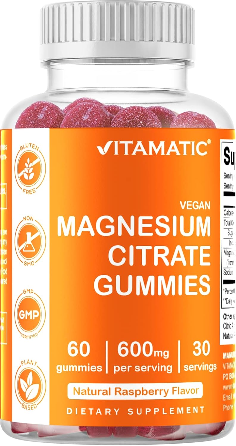 CITRATO DE MAGNESIO EN GOMITAS 500 MG - 60 GOMITAS