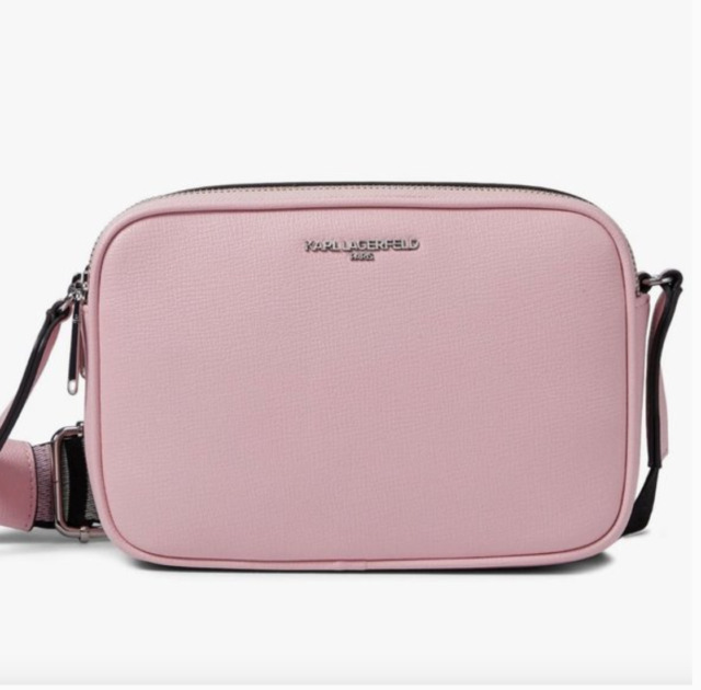 CROSSBODY KARL LAGERFELD ROSADO CON STRAP AJUSTABLE CON TONOS ROSAS