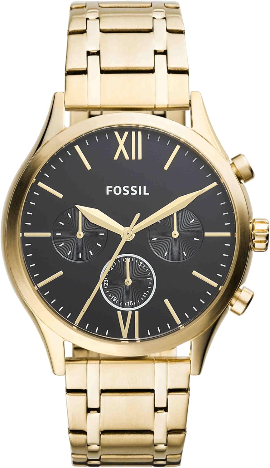 FOSSIL DORADO CON FONDO NEGRO BQ2366