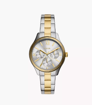 FOSSIL DORADO CON PLATEADO BQ3762