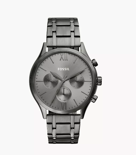 FOSSIL GRIS OSCURO PLANO BQ2812