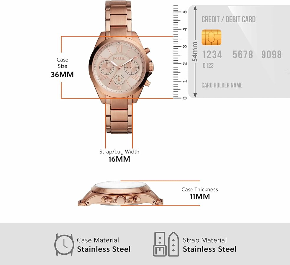 FOSSIL ORO ROSADO BQ3036