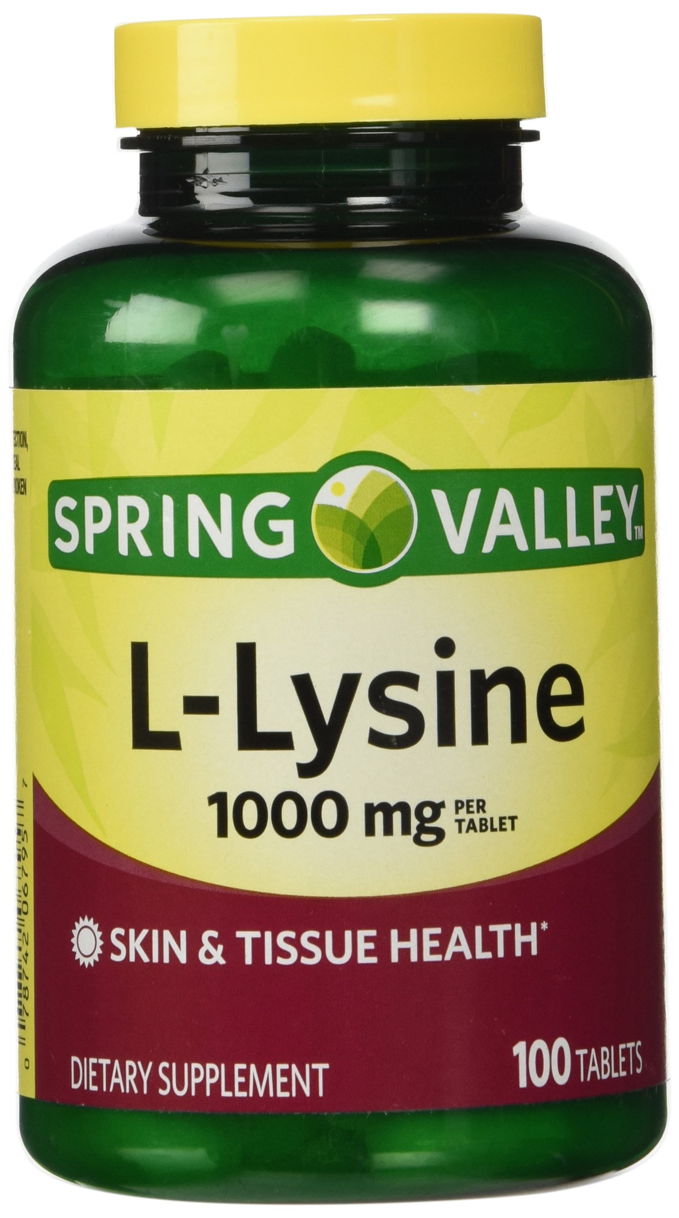 L-LYSINA 1000MG SPRING VALLEY 100 TAB