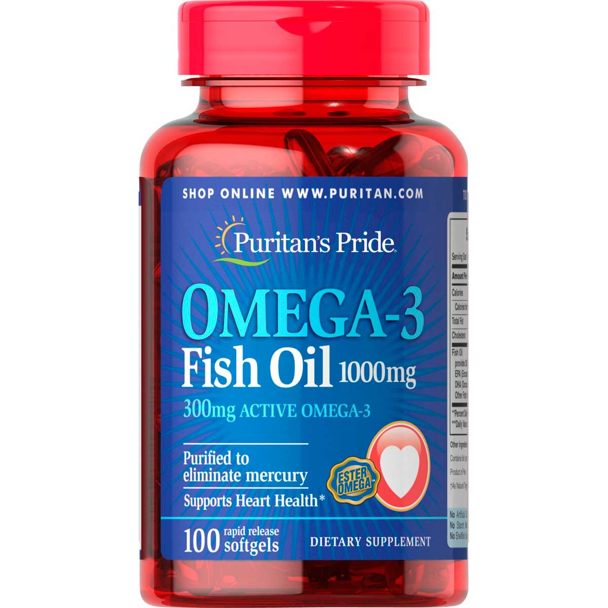 OMEGA 3 FISH OIL 1000MG 100 CAPSULAS