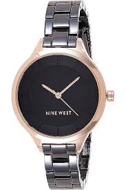 RELOJ NINE WEST GRIS CON ORO ROSA NW2147BKRT