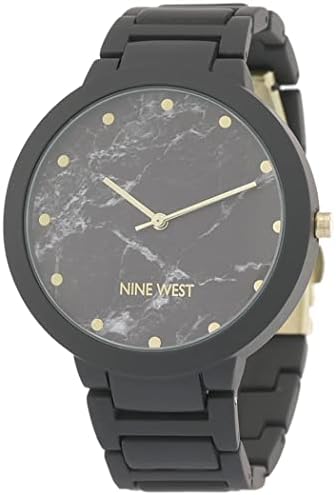 RELOJ NINE WEST NEGRO CON DORADO RIGIDO NW2274MABK