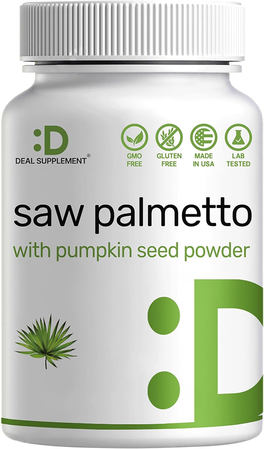 SAW PALMETTO WITH PUMPKIN SEED POWDER 5000MG DE 300 CAPSULAS