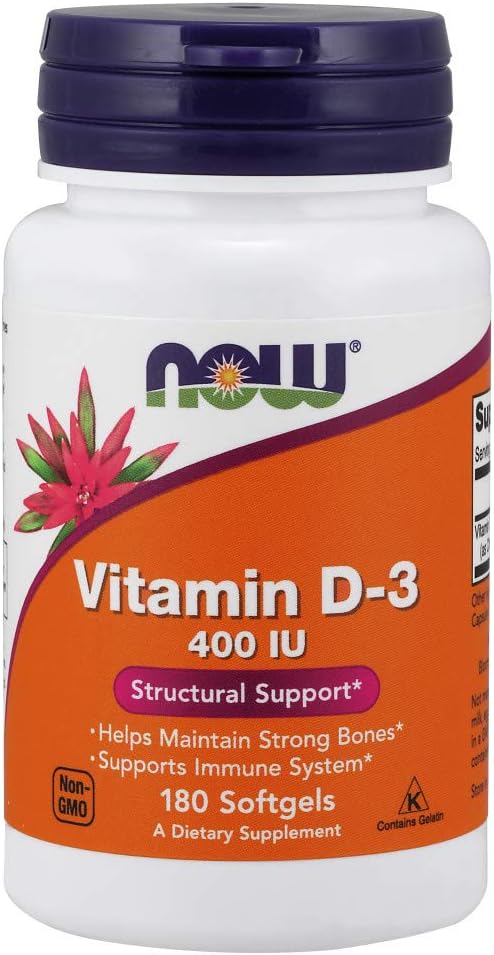 VITAMINA D3 DE 400IU DE 180 CAPSULAS BLANDAS