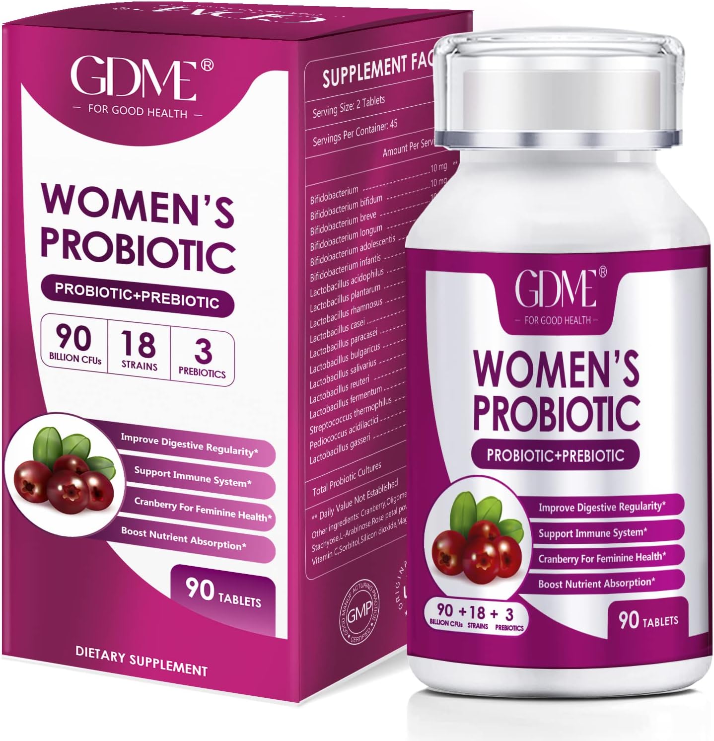 WOMEN'S PROBIOTIC + PREBIOTIC 90 BILLIONS CFUS